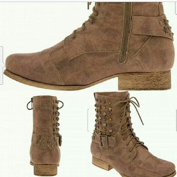 NEW ELAINE BRYANT BROWN ANKLE BOOTS SHOES SIZE 12W - Picture 2 of 2